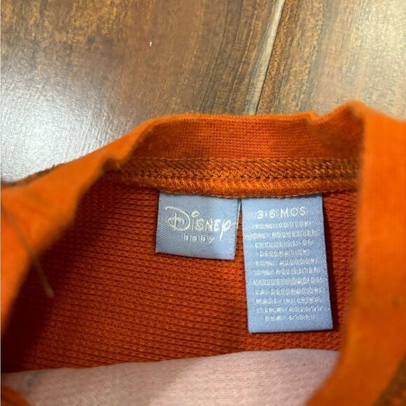Disney Winnie the Pooh Tigger orange long sleeve tee shirt - Picture 3 of 4